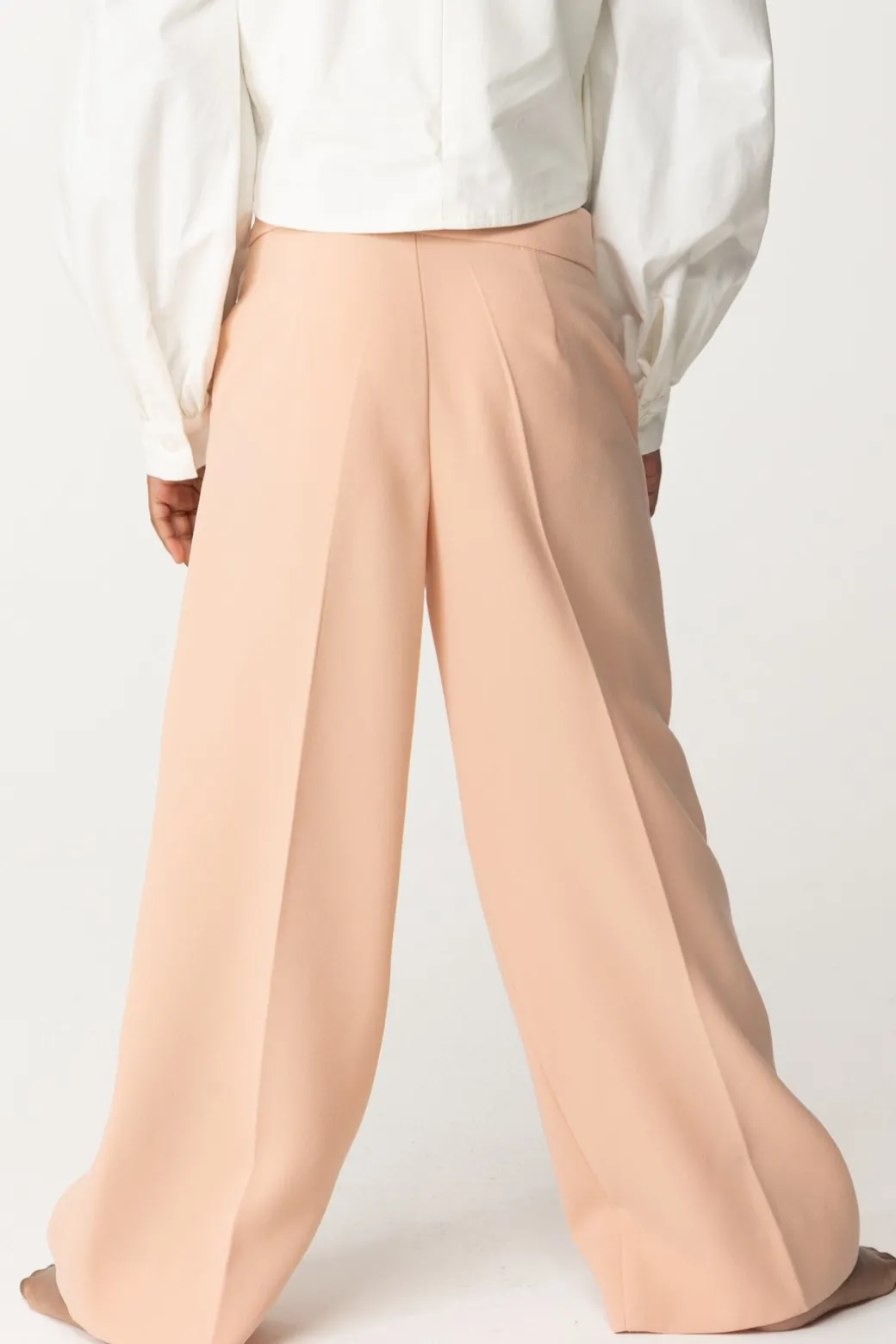 Elisabetta Franchi Bambina Pantalone In Crepe con Fiocco e Strass