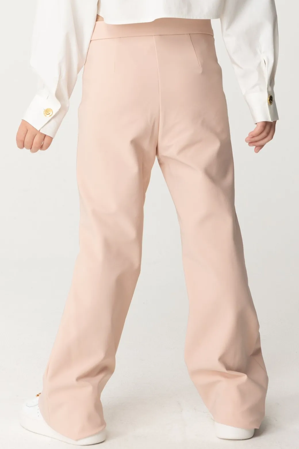 Elisabetta Franchi Bambina Pantaloni con Fiocchetti e Piping