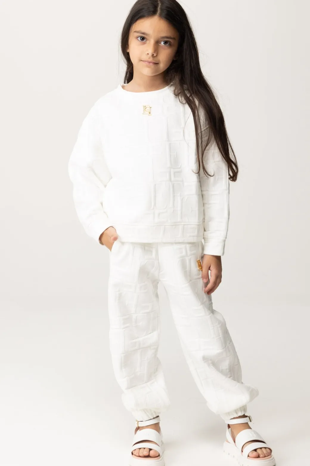 Elisabetta Franchi Bambina Pantaloni Embossed