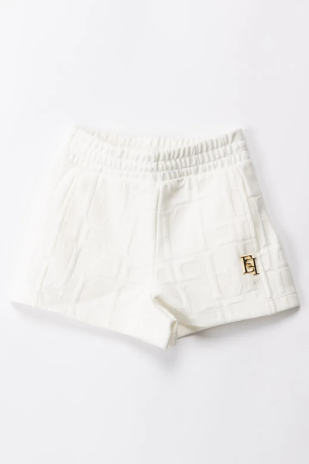 Elisabetta Franchi Bambina Shorts In Felpa con Logo Embossed
