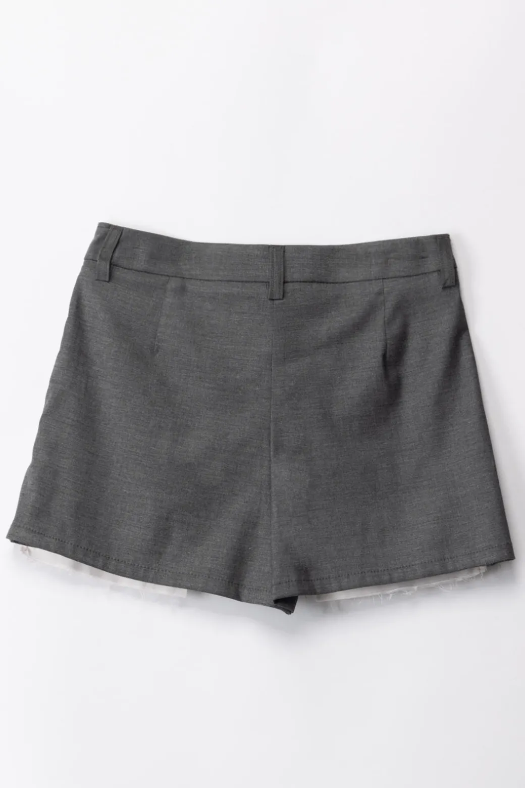 Elisabetta Franchi Bambina Shorts In Fresco Lana con Ricamo Logo