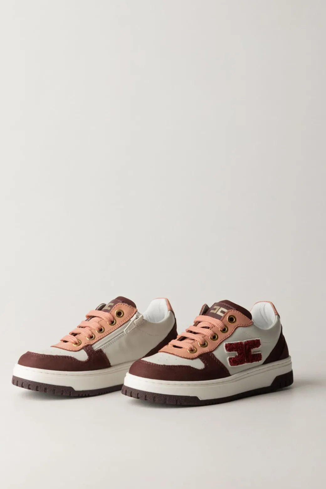 Elisabetta Franchi Bambina Sneaker Bicolore con Logo