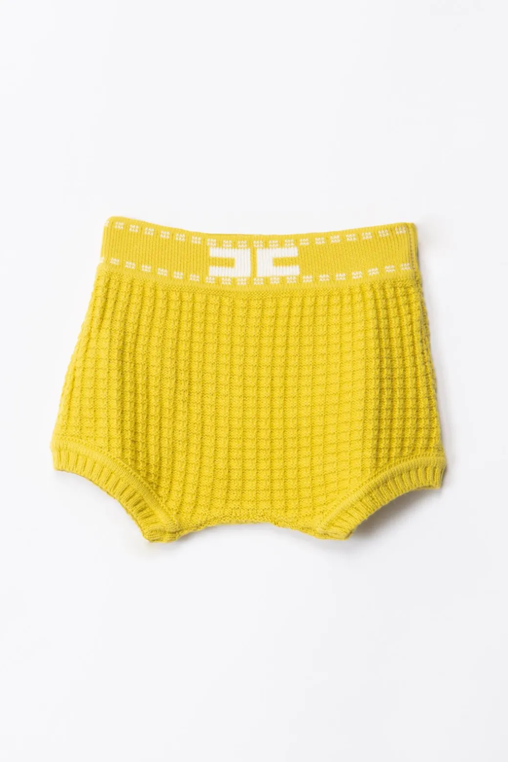 Elisabetta Franchi Bambina Tricot Shorts with Logo