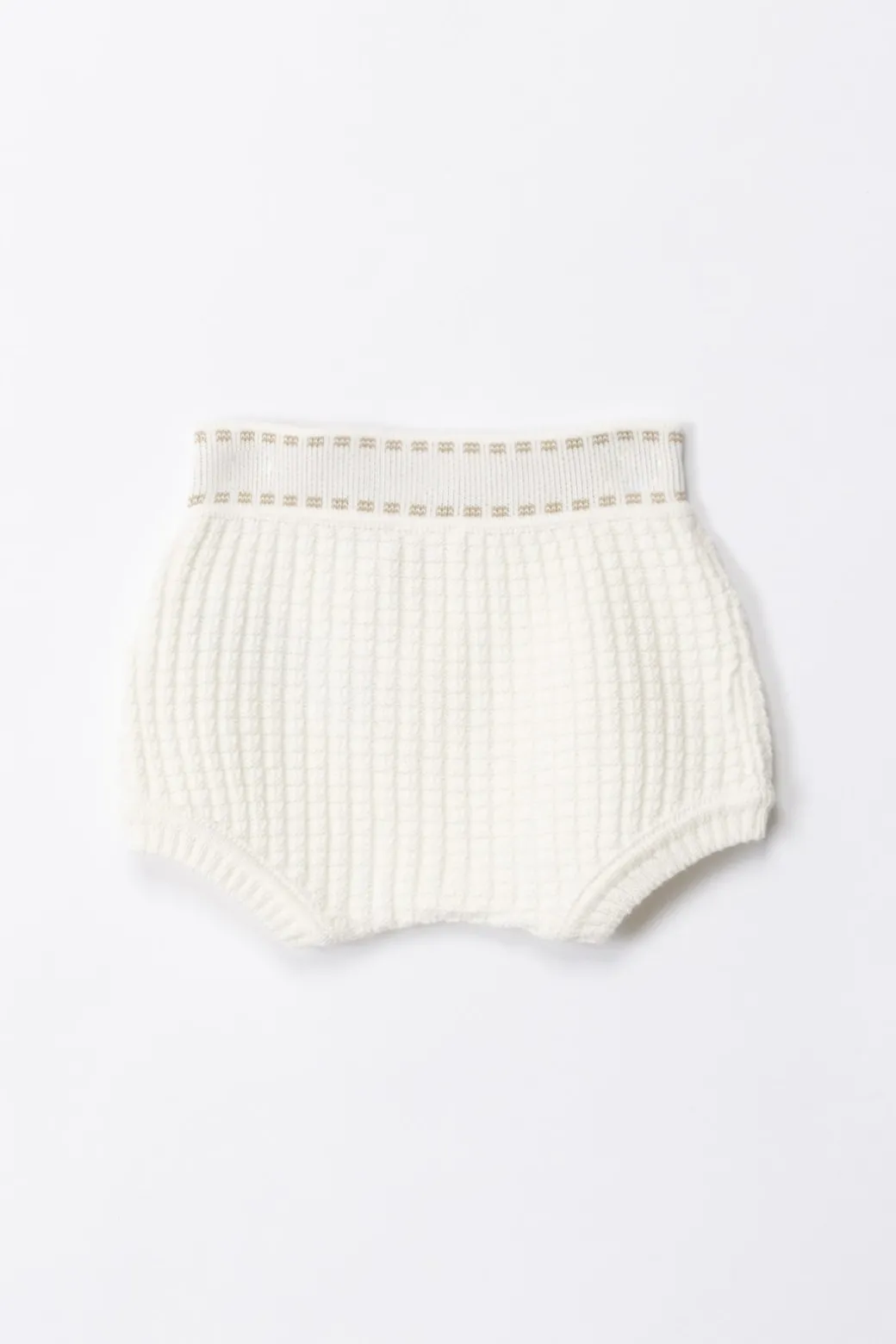 Elisabetta Franchi Bambina Tricot Shorts with Logo