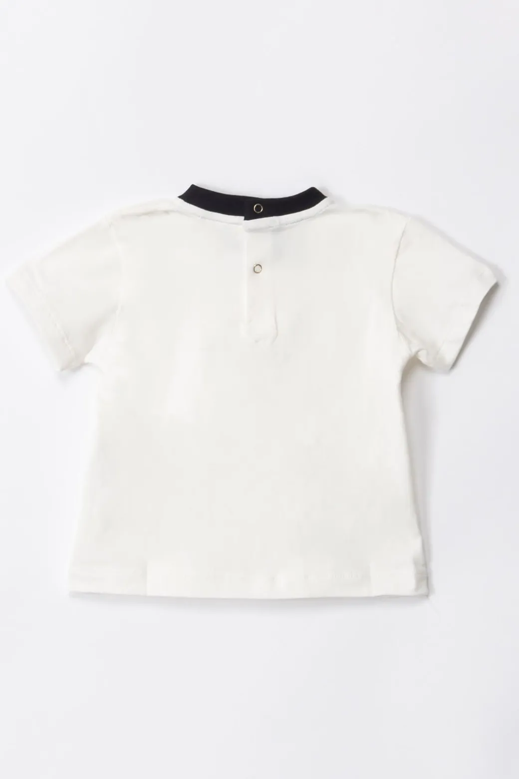 Elisabetta Franchi Bambina T-shirt con Colletto a Contrasto e Logo