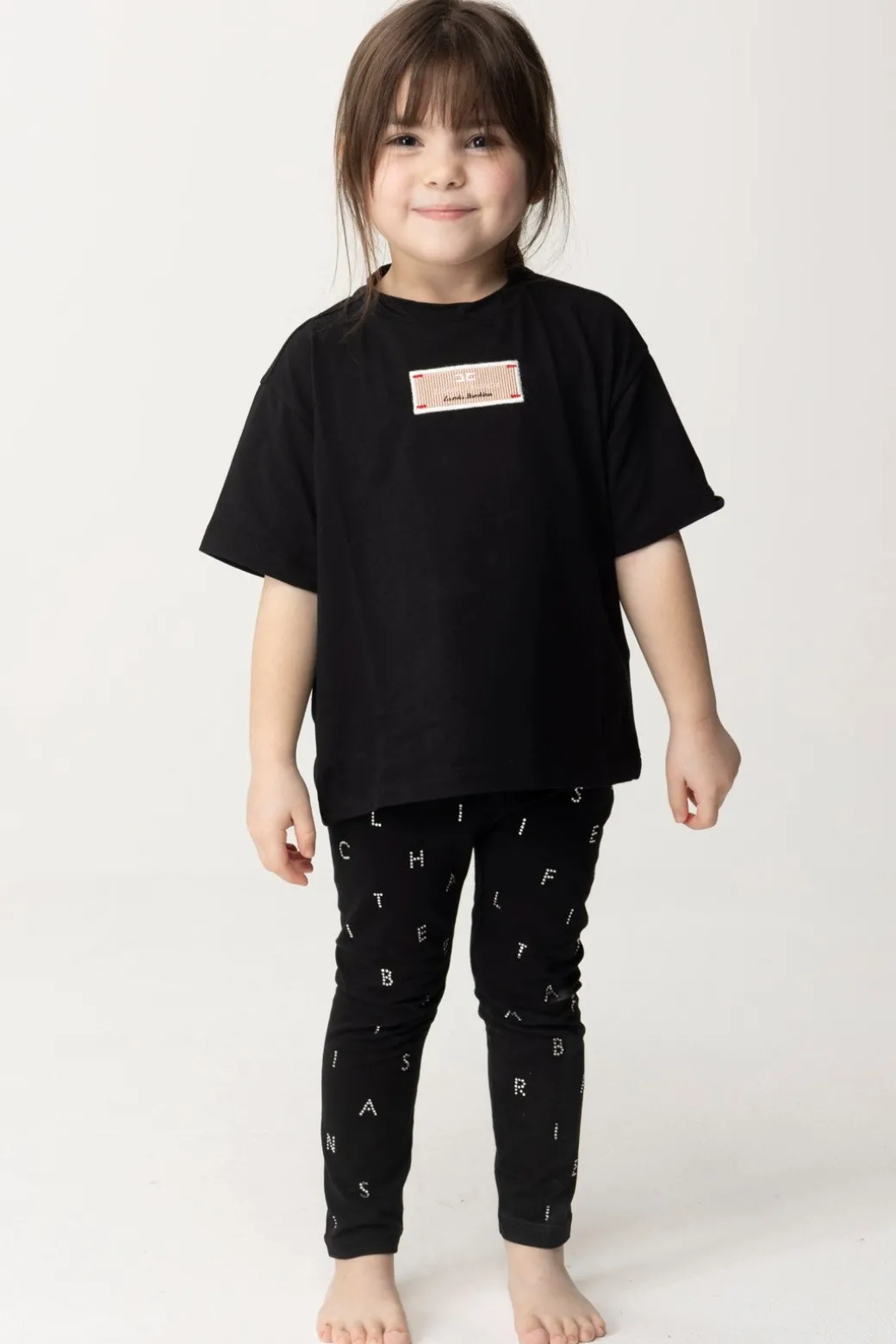 Elisabetta Franchi Bambina T-shirt con Etichetta Logo