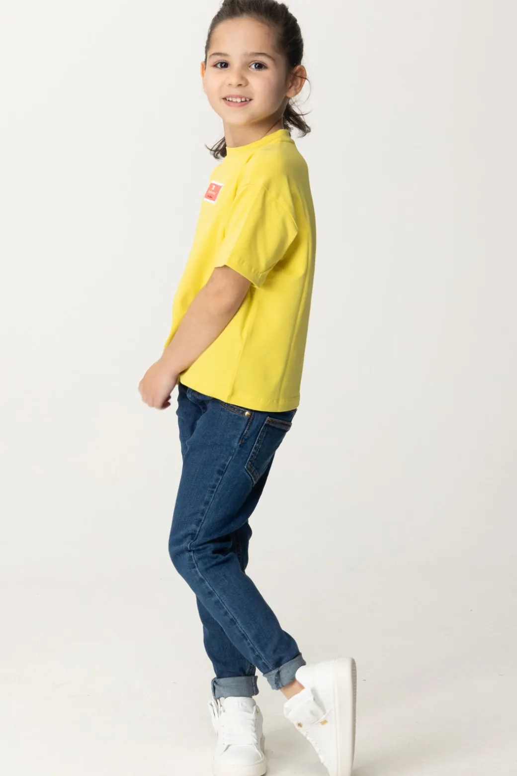 Elisabetta Franchi Bambina T-shirt con Etichetta Logo
