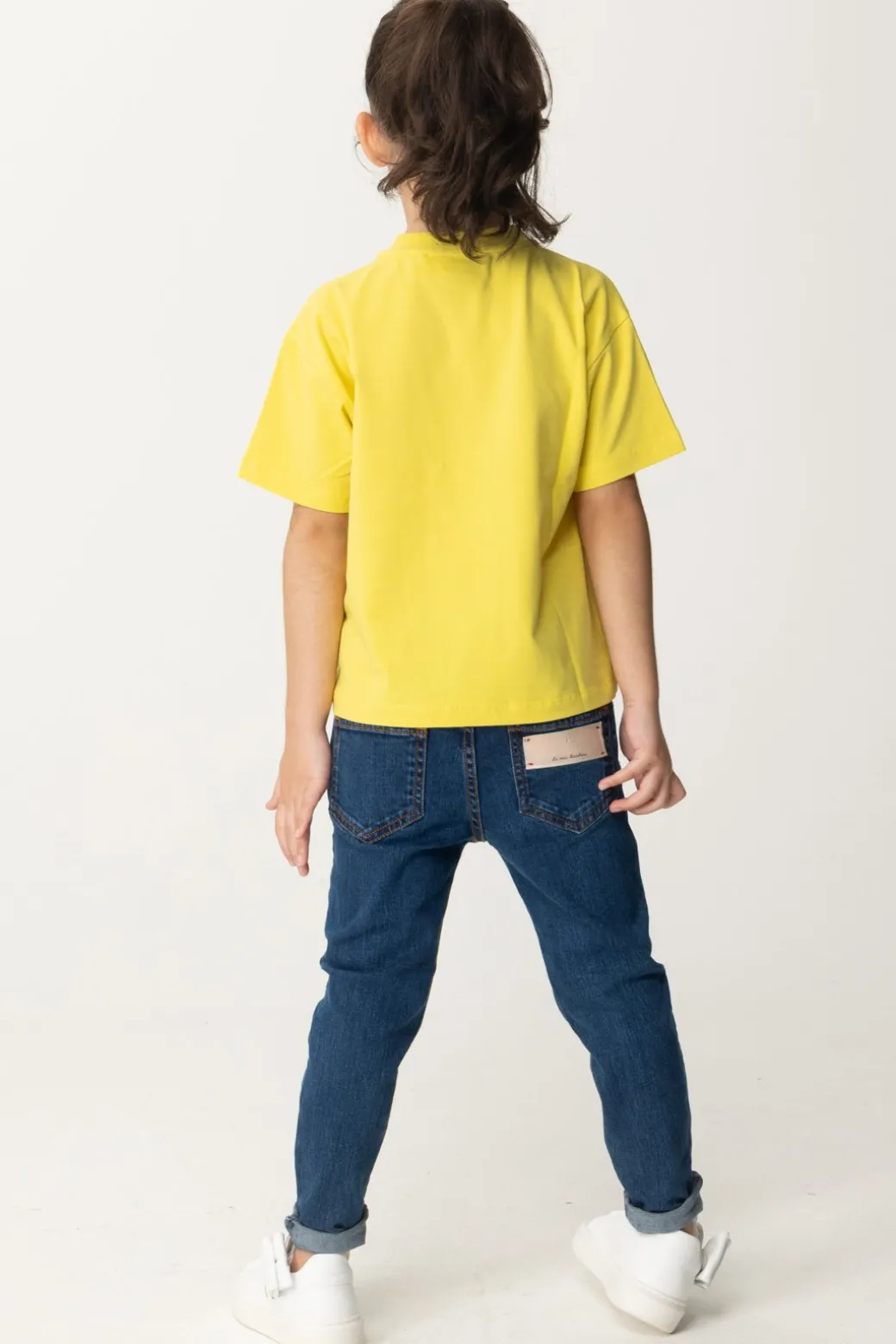 Elisabetta Franchi Bambina T-shirt con Etichetta Logo