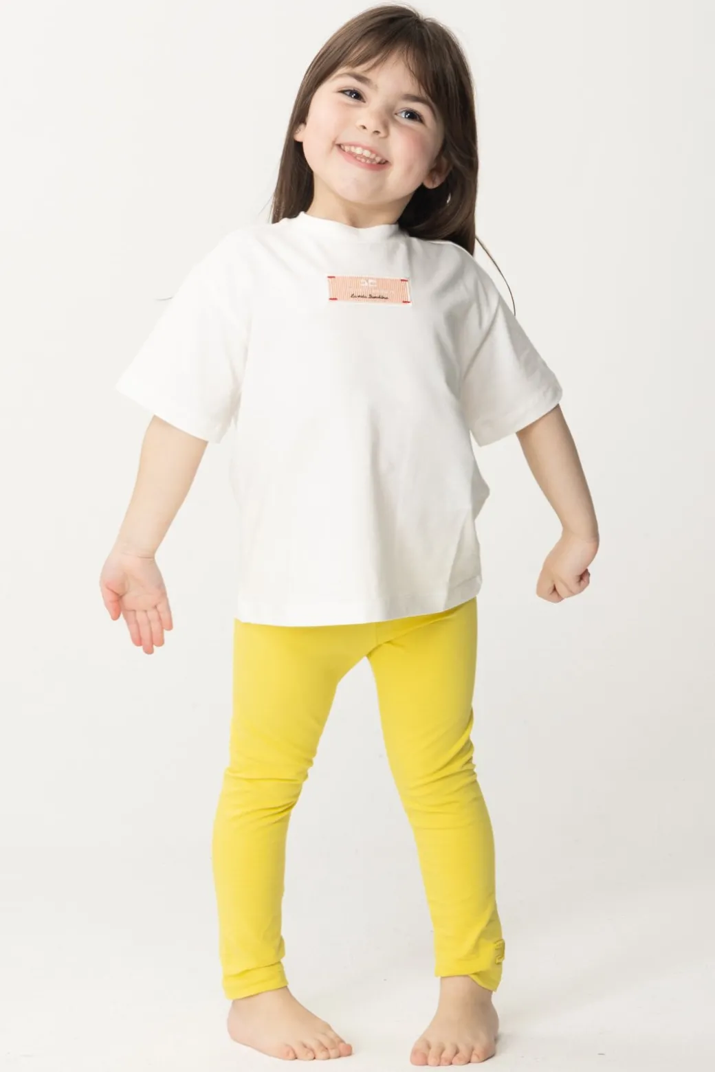 Elisabetta Franchi Bambina T-shirt con Etichetta Logo