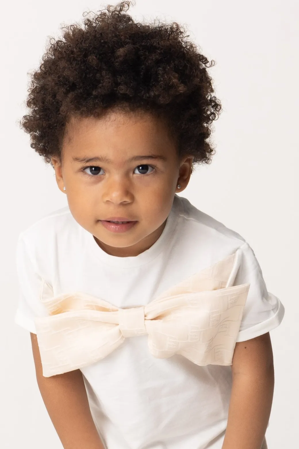 Elisabetta Franchi Bambina T-shirt con Fiocco Logato