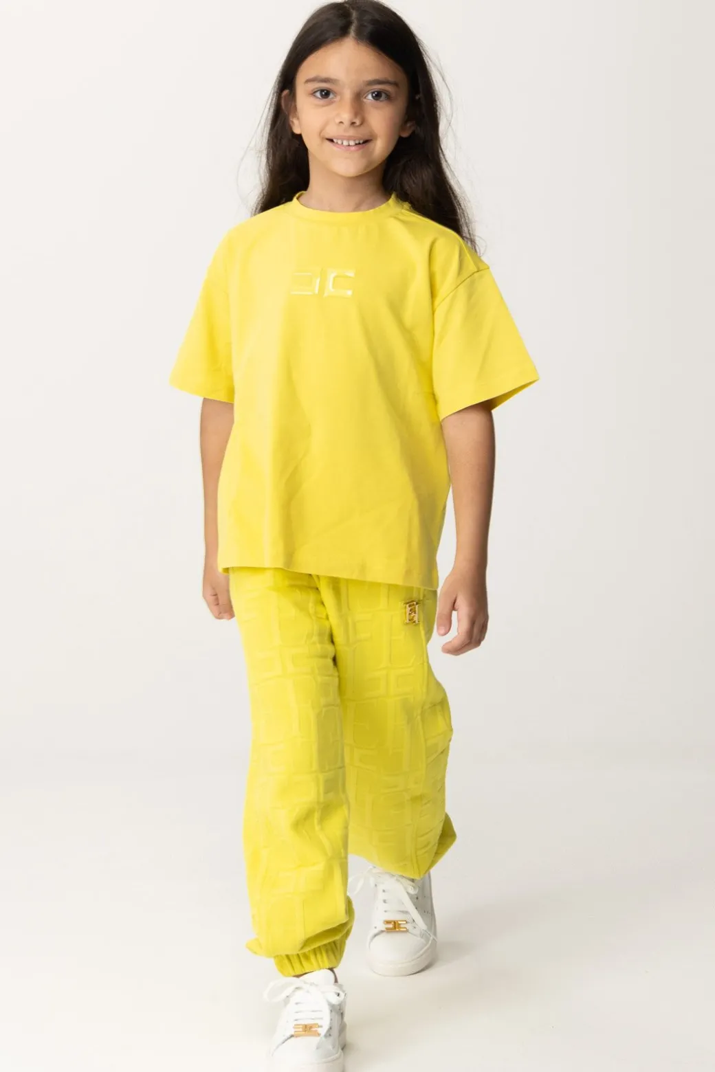 Elisabetta Franchi Bambina T-shirt con Logo Stampato