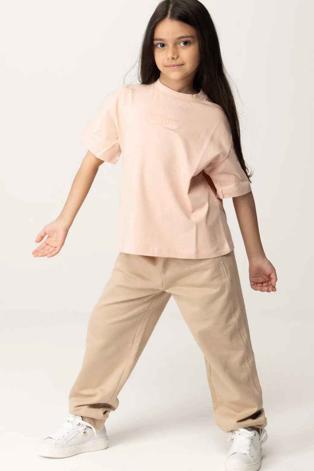 Elisabetta Franchi Bambina T-shirt con Logo Stampato
