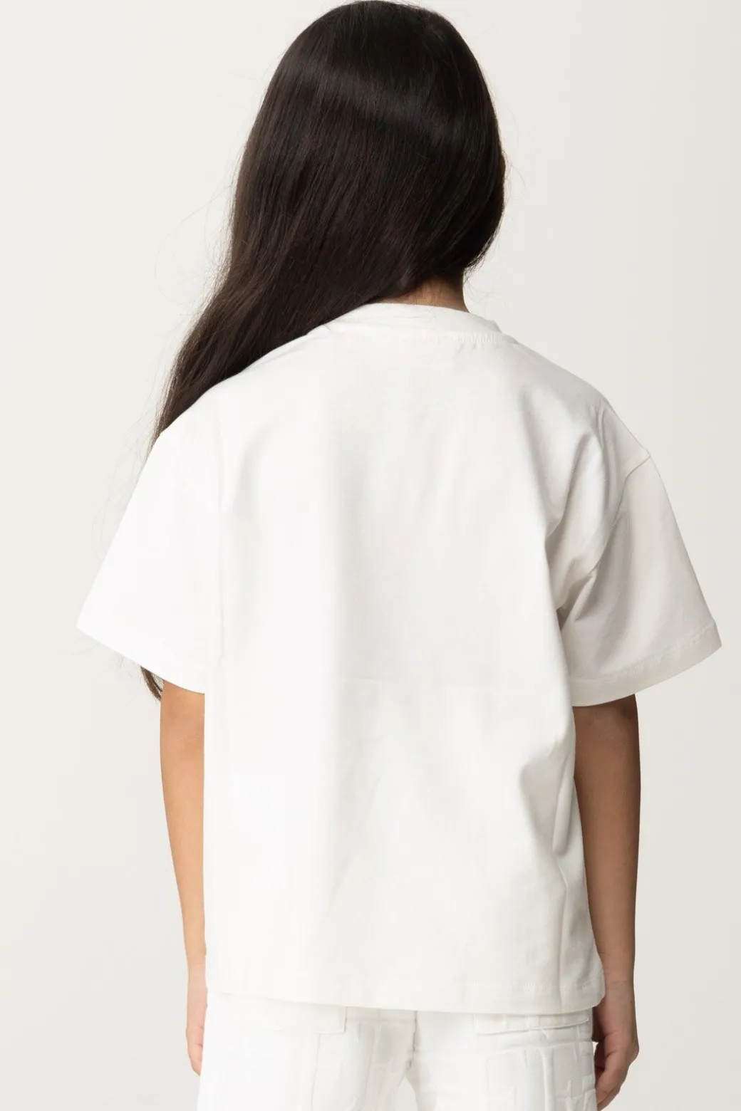 Elisabetta Franchi Bambina T-shirt con Logo Stampato