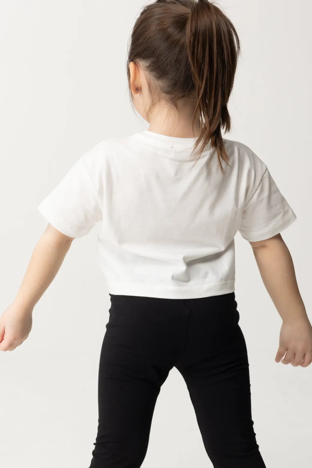 Elisabetta Franchi Bambina T-shirt con Ricamo Lettering e Charm