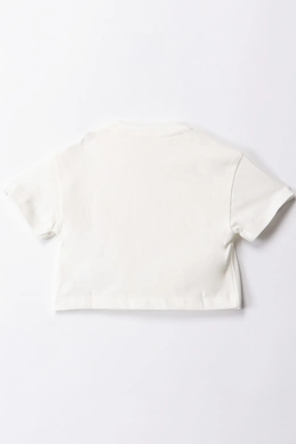 Elisabetta Franchi Bambina T-shirt con Ricamo Lettering e Charm