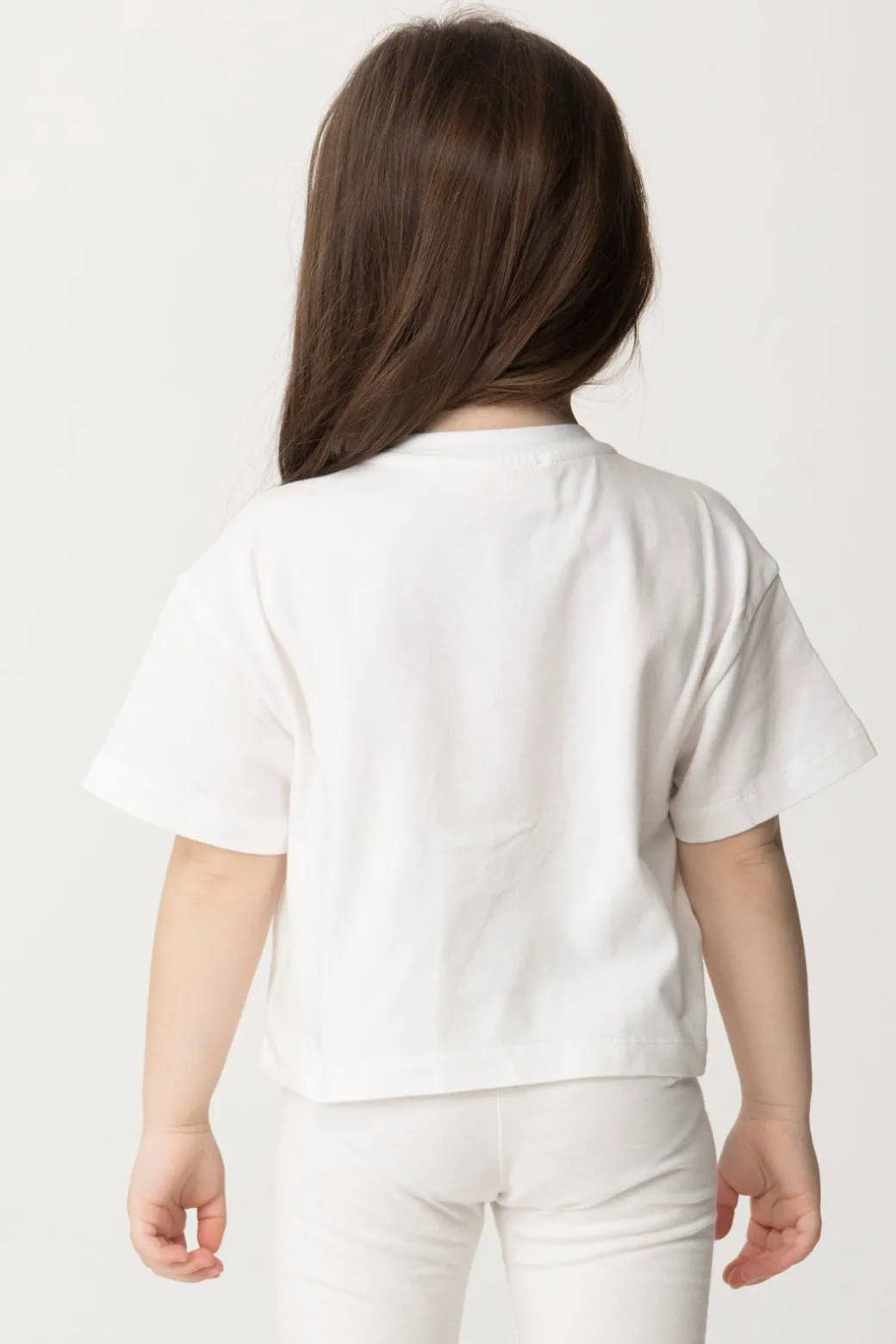 Elisabetta Franchi Bambina T-shirt con Ricamo Stemma