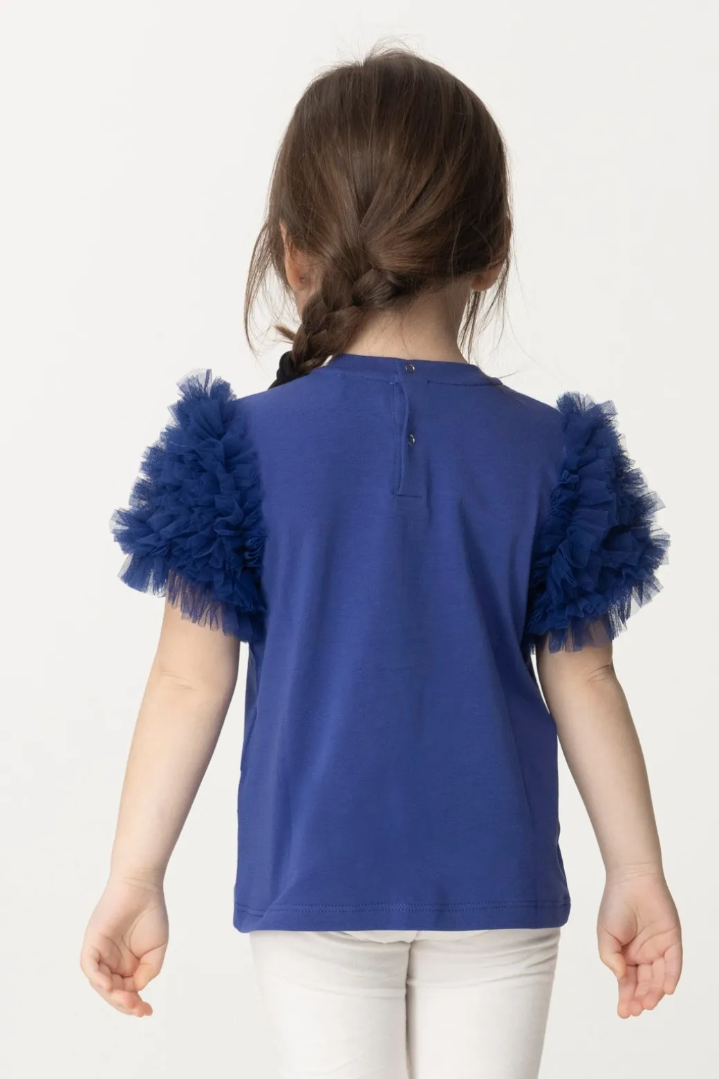 Elisabetta Franchi Bambina T-shirt con Ruches In Tulle