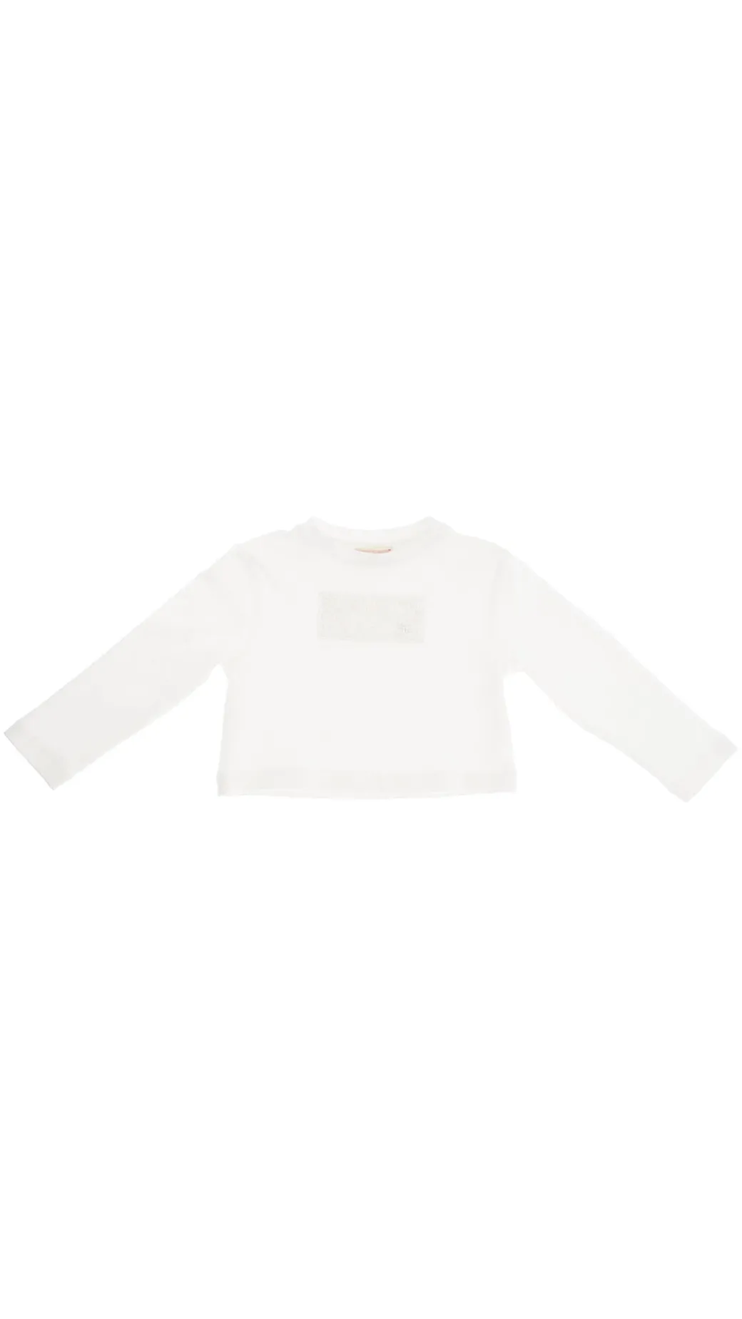 Elisabetta Franchi Bambina T-shirt Maniche Lunghe con Ricamo Logo