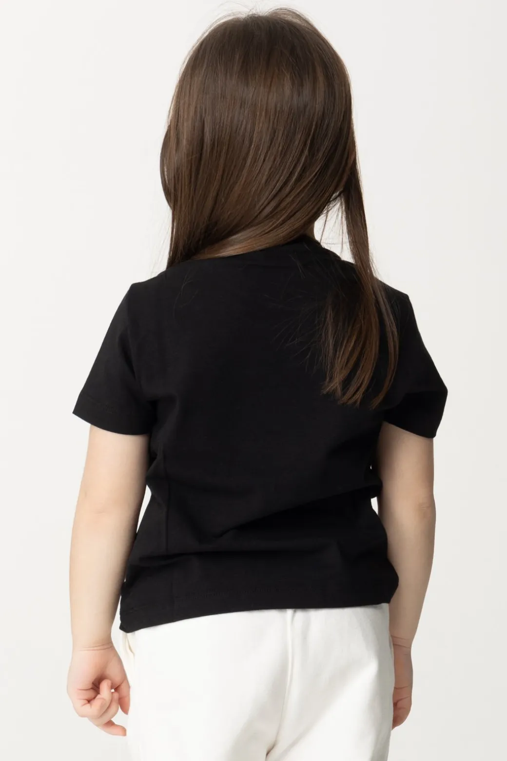 Elisabetta Franchi Bambina T-shirt Over con Applicazione Logo Cc