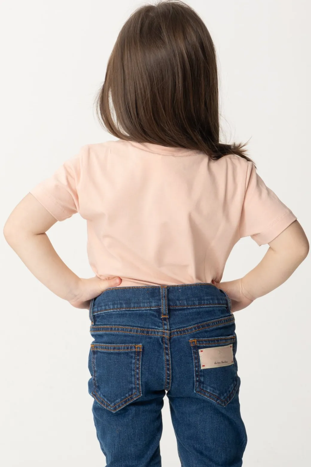 Elisabetta Franchi Bambina T-shirt Over con Applicazione Logo Cc