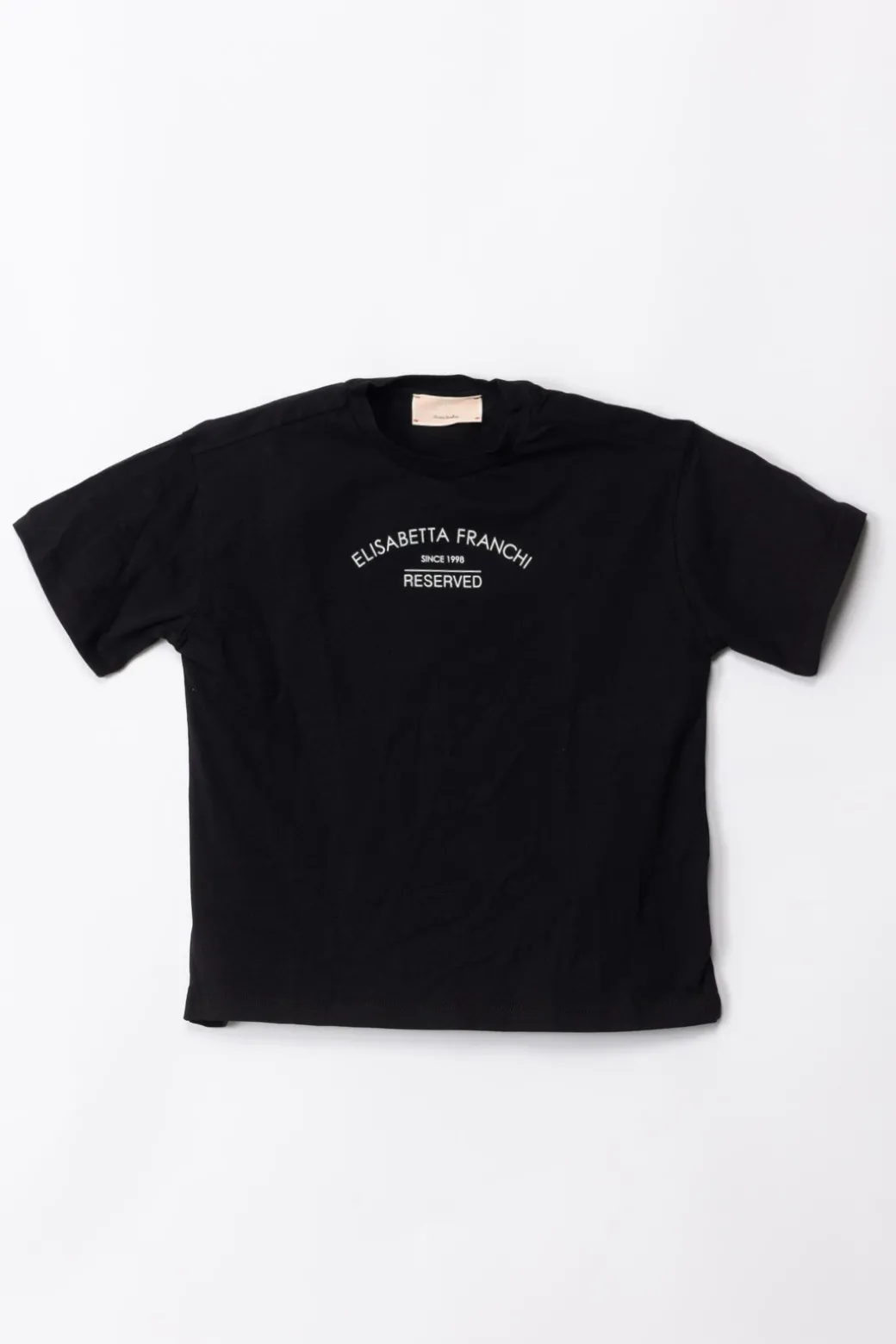 Elisabetta Franchi Bambina T-shirt Over con Stampa Logo