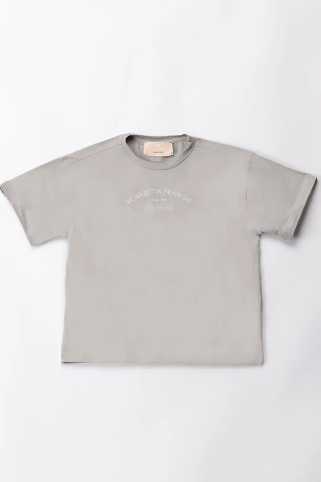 Elisabetta Franchi Bambina T-shirt Over con Stampa Logo