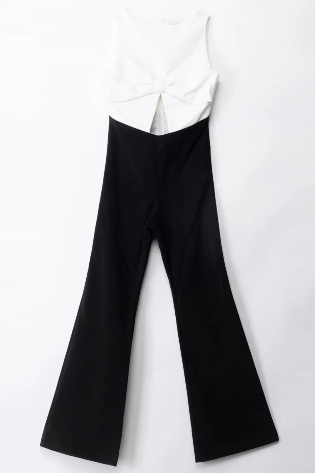 Elisabetta Franchi Bambina Tuta Bicolor con Maxi Fiocco
