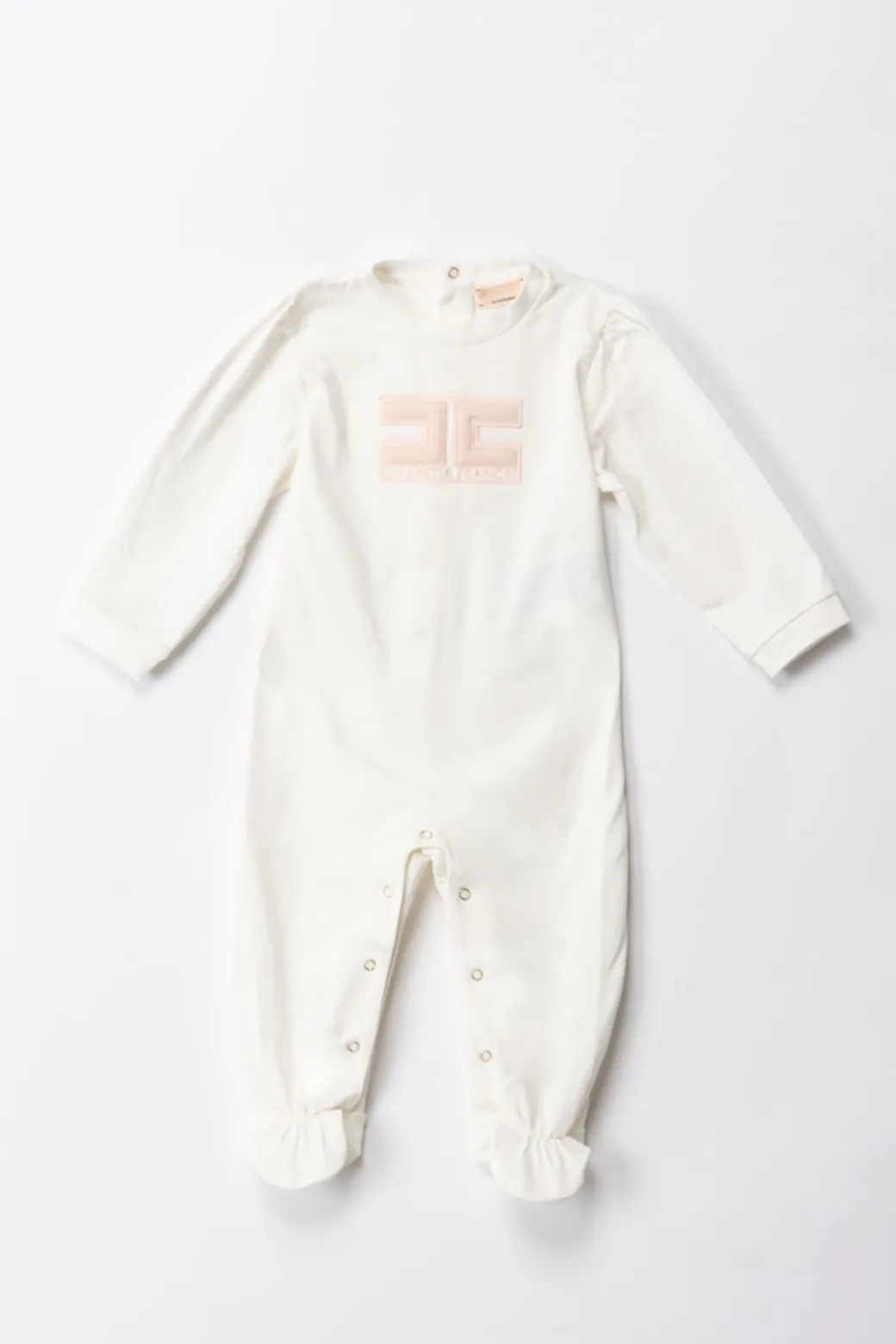 Elisabetta Franchi Bambina Tutina con Ricamo Embossed