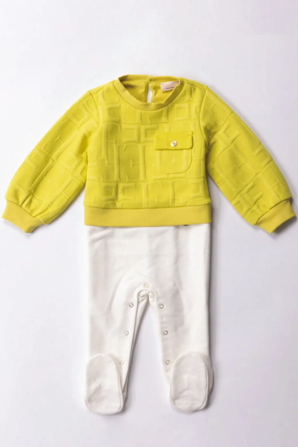 Elisabetta Franchi Bambina Tutina In Felpa con Logo Embossed