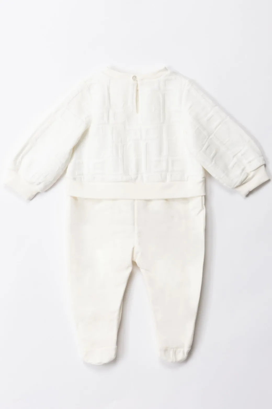 Elisabetta Franchi Bambina Tutina In Felpa con Logo Embossed