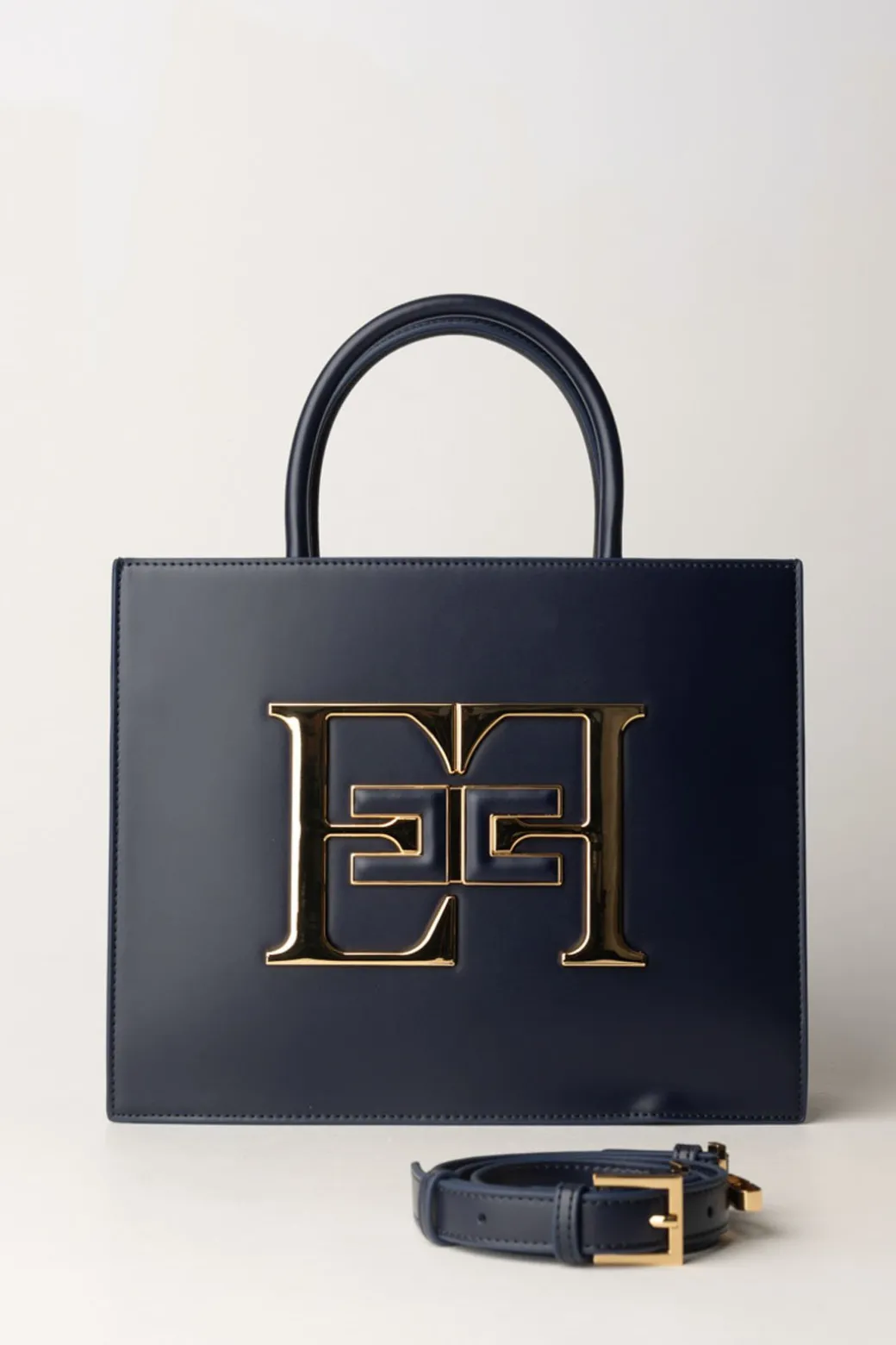 Donna Elisabetta Franchi Borsa a Mano Media con Logo