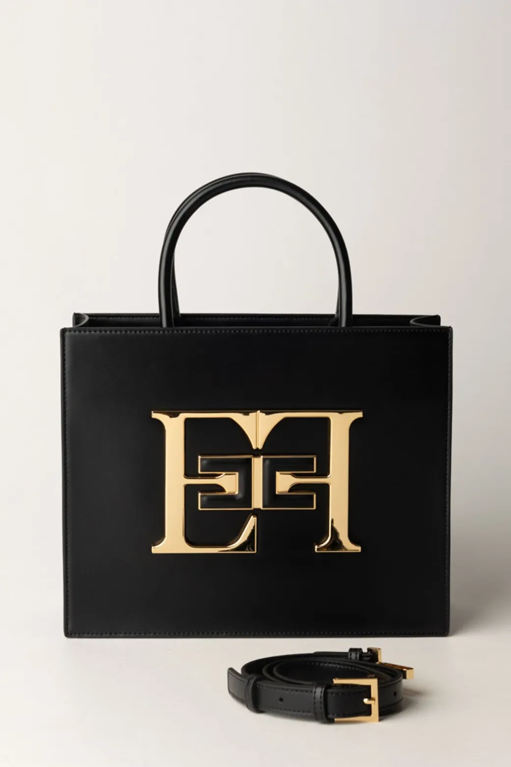 Donna Elisabetta Franchi Borsa a Mano Media con Logo