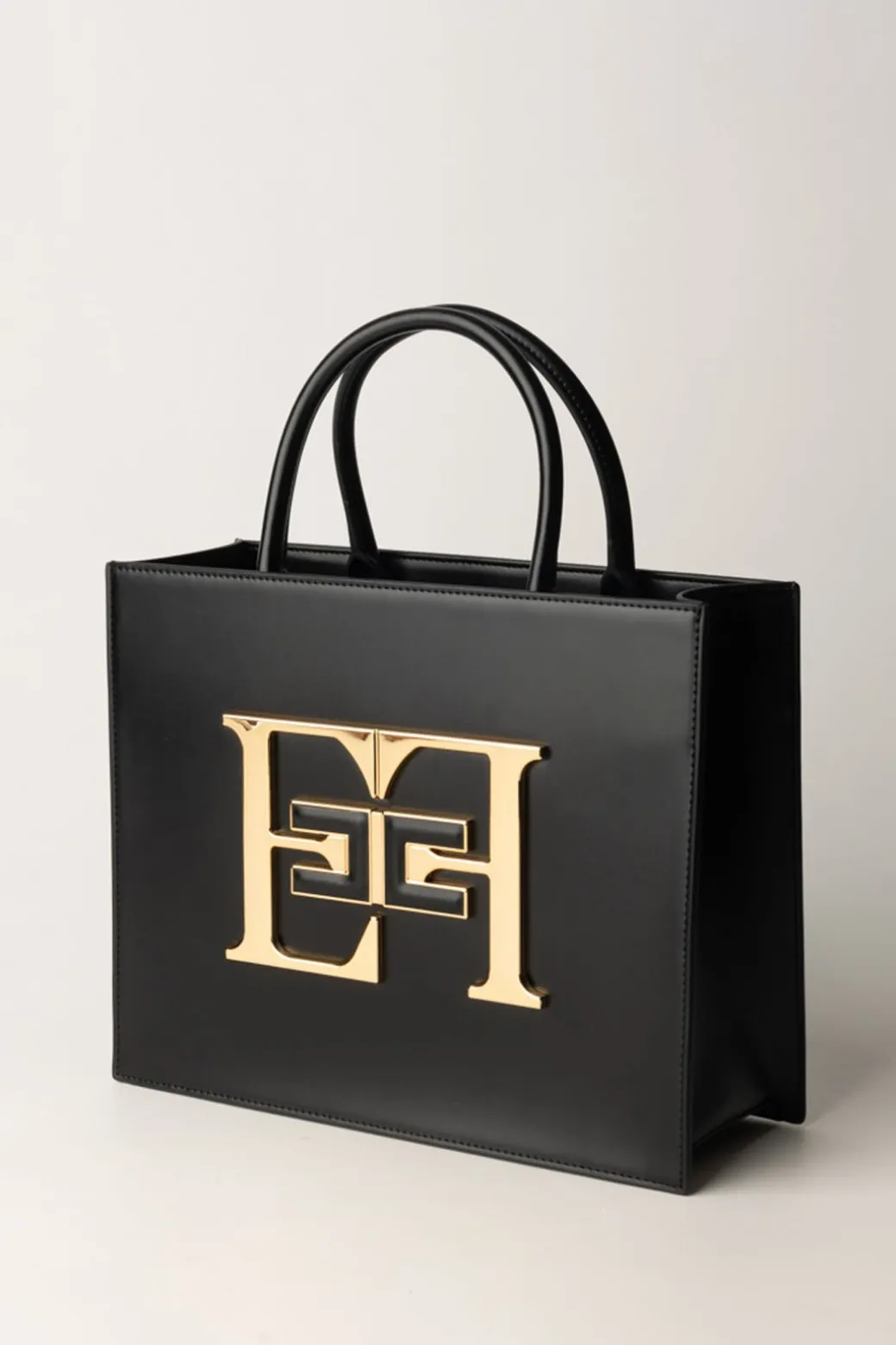 Donna Elisabetta Franchi Borsa a Mano Media con Logo