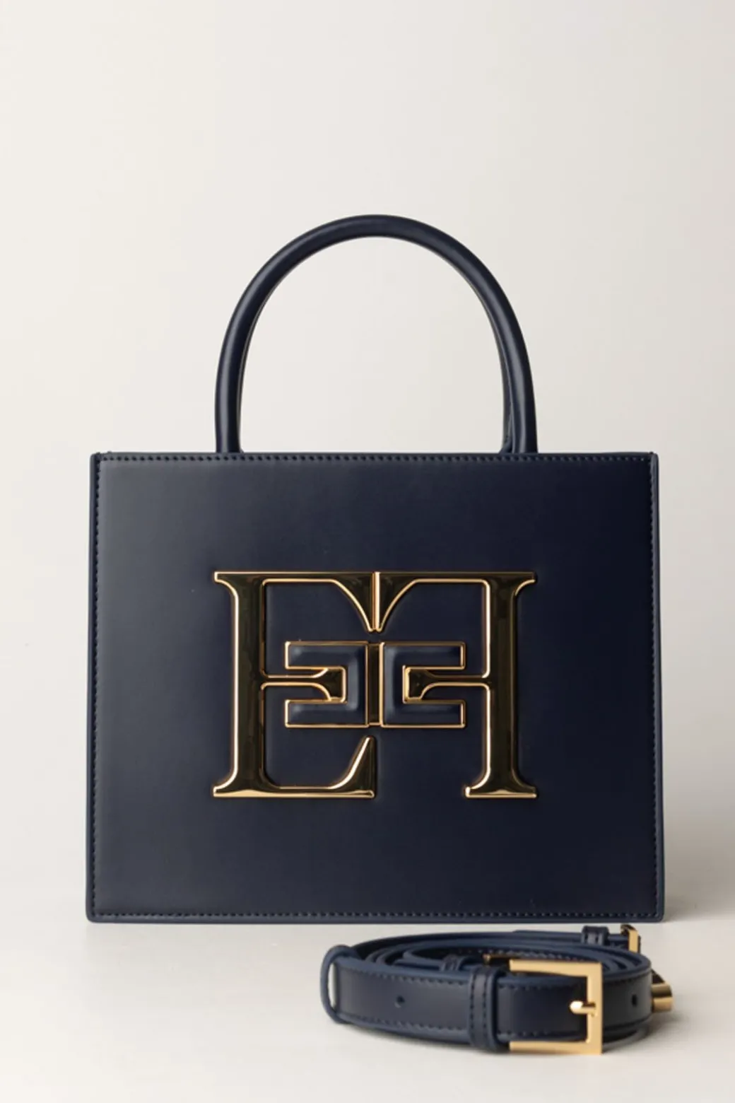 Donna Elisabetta Franchi Borsa a Mano Piccola con Logo