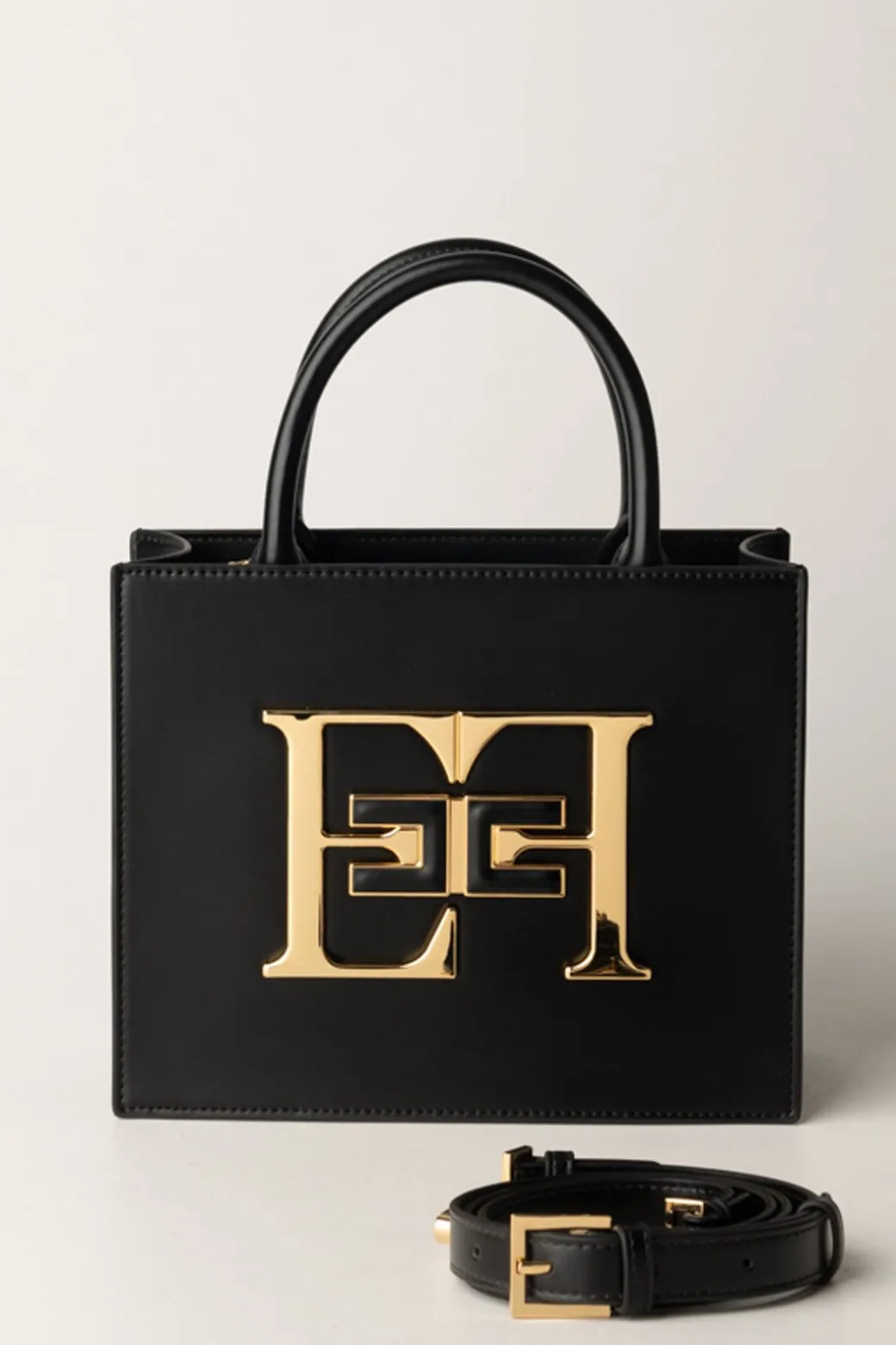 Donna Elisabetta Franchi Borsa a Mano Piccola con Logo