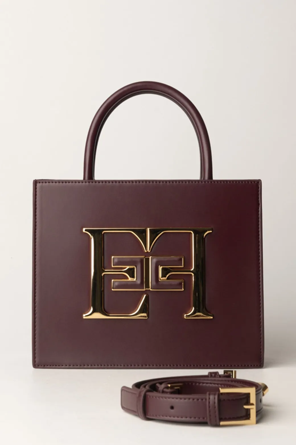Donna Elisabetta Franchi Borsa a Mano Piccola con Logo