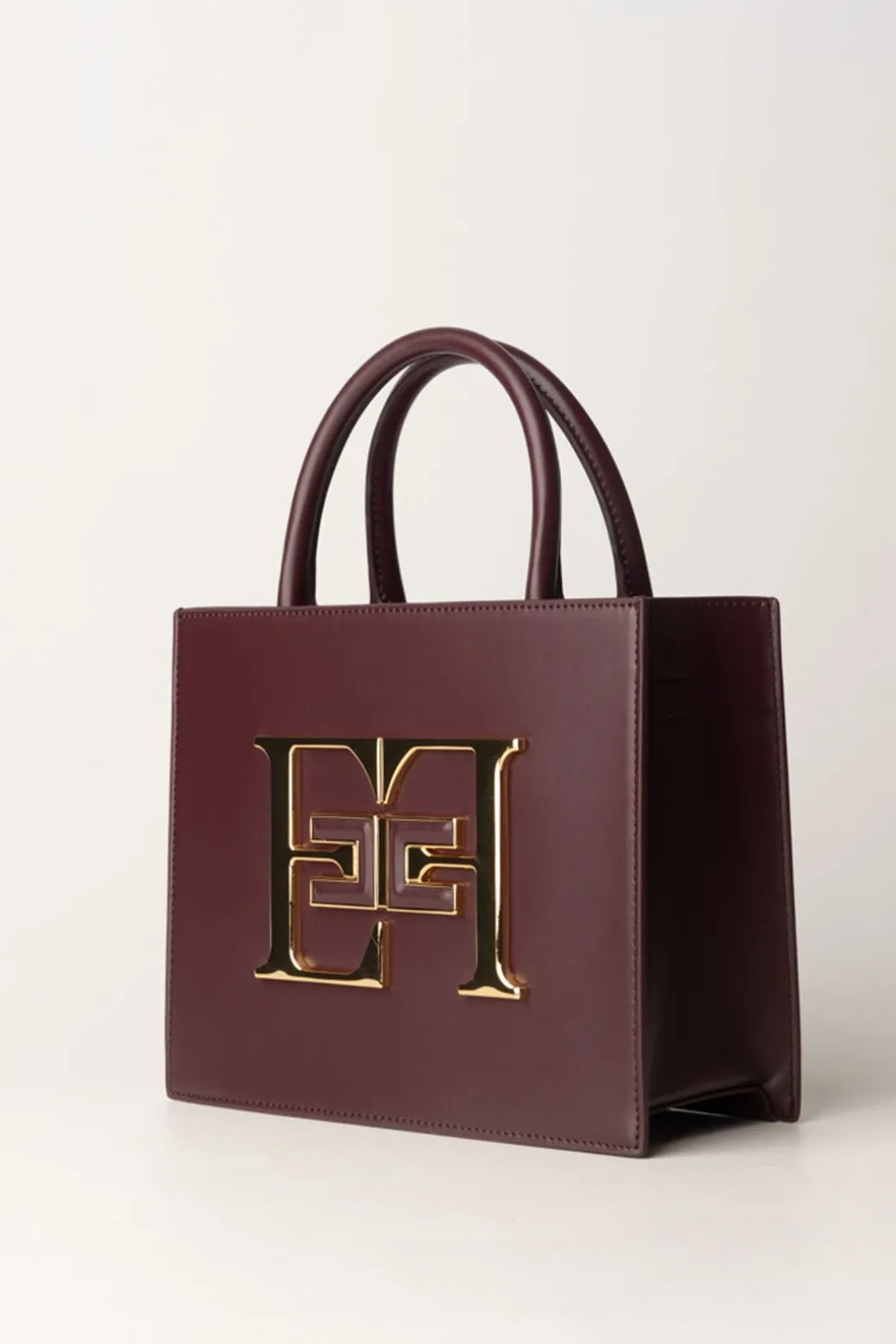 Donna Elisabetta Franchi Borsa a Mano Piccola con Logo