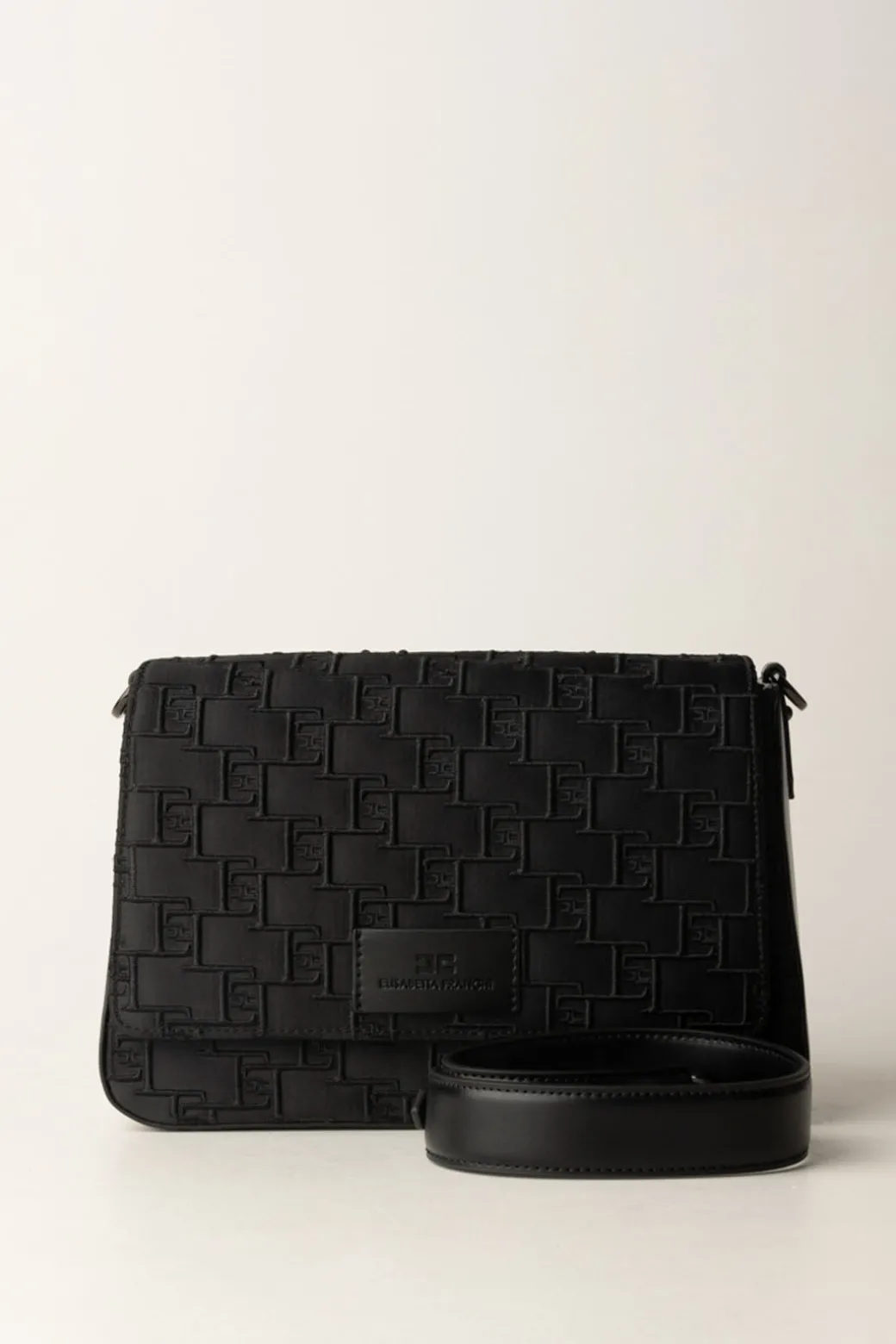 Donna Elisabetta Franchi Borsa a Spalla Media In Raso Ricamato