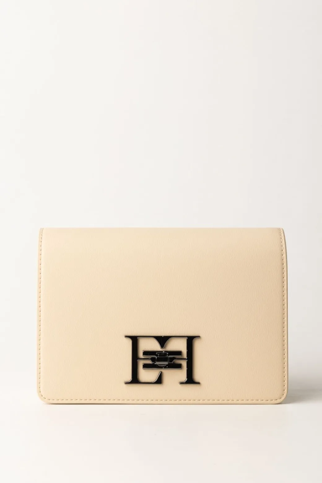 Donna Elisabetta Franchi Borsa a Tracolla con Logo In Metallo