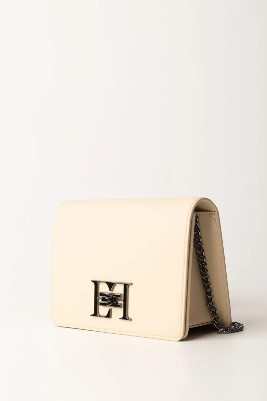 Donna Elisabetta Franchi Borsa a Tracolla con Logo In Metallo