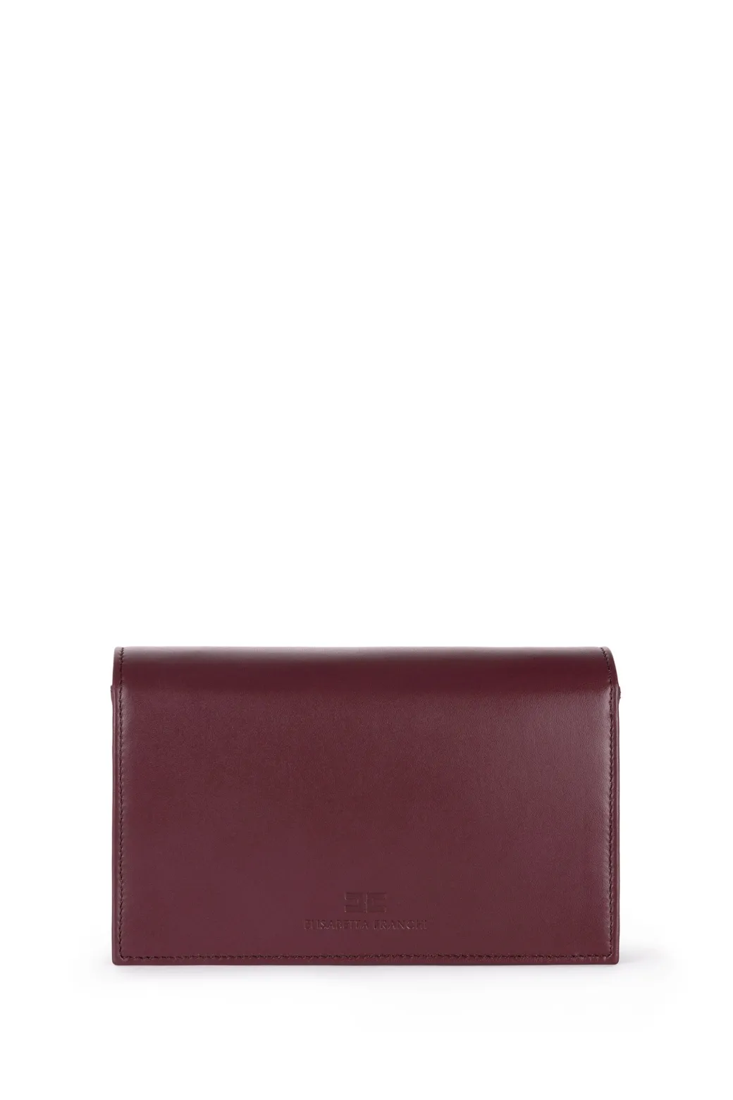 Donna Elisabetta Franchi Borsa a Tracolla In Nappa con Placca Logo