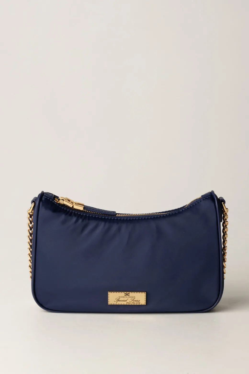 Donna Elisabetta Franchi Borsa con Doppia Tracolla e Logo