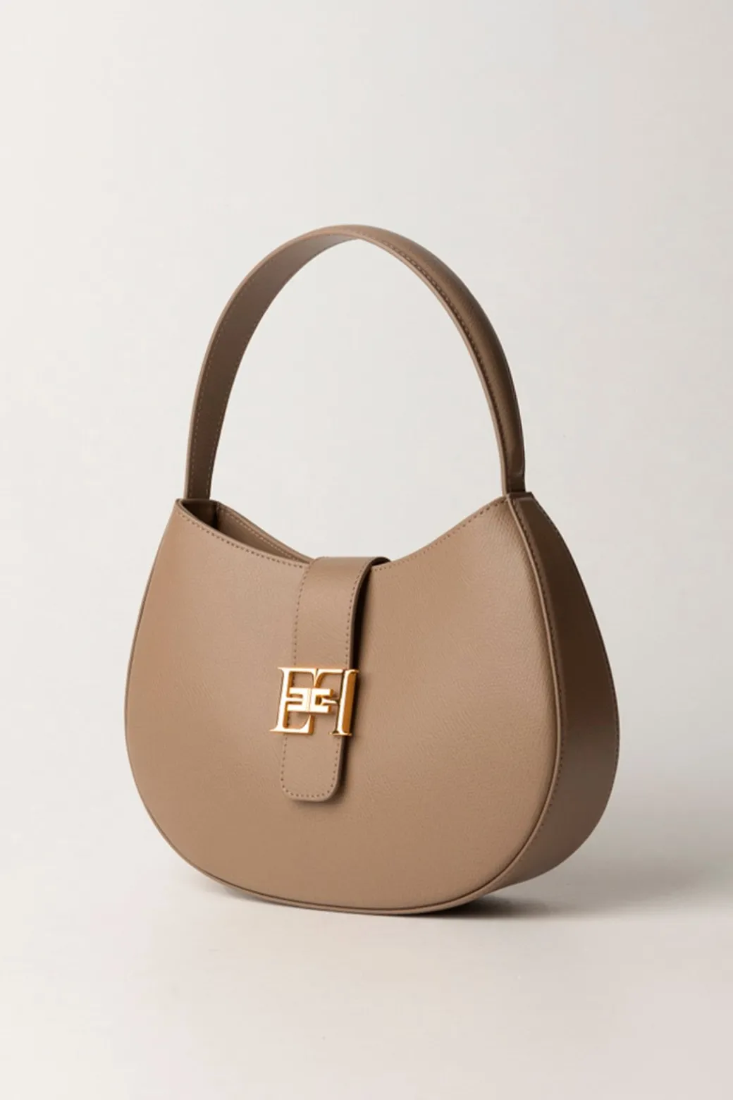 Donna Elisabetta Franchi Borsa Hobo Grande con Logo