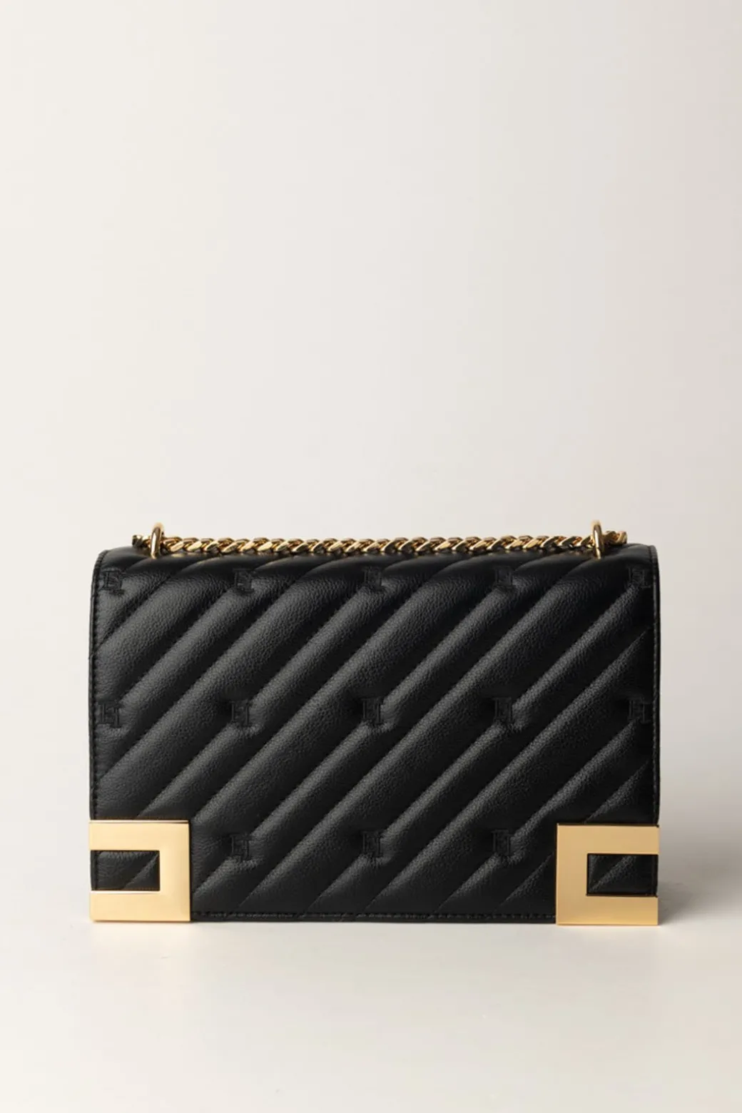 Donna Elisabetta Franchi Borsa Trapuntata Grande con Loghi