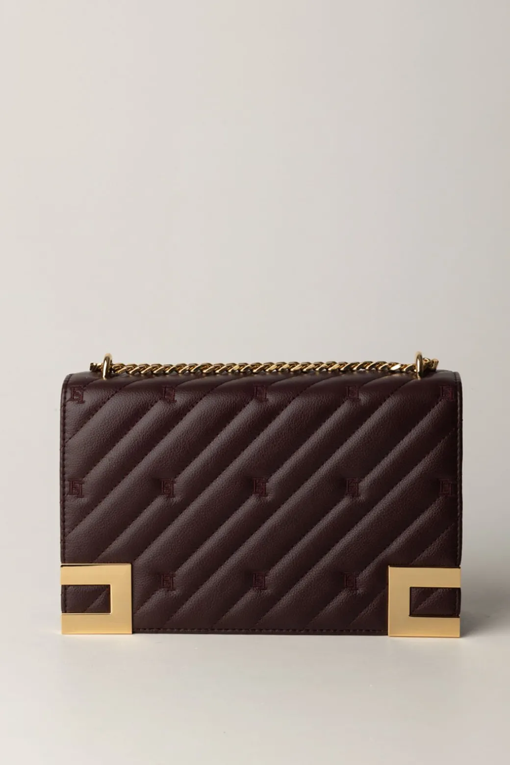 Donna Elisabetta Franchi Borsa Trapuntata Grande con Loghi