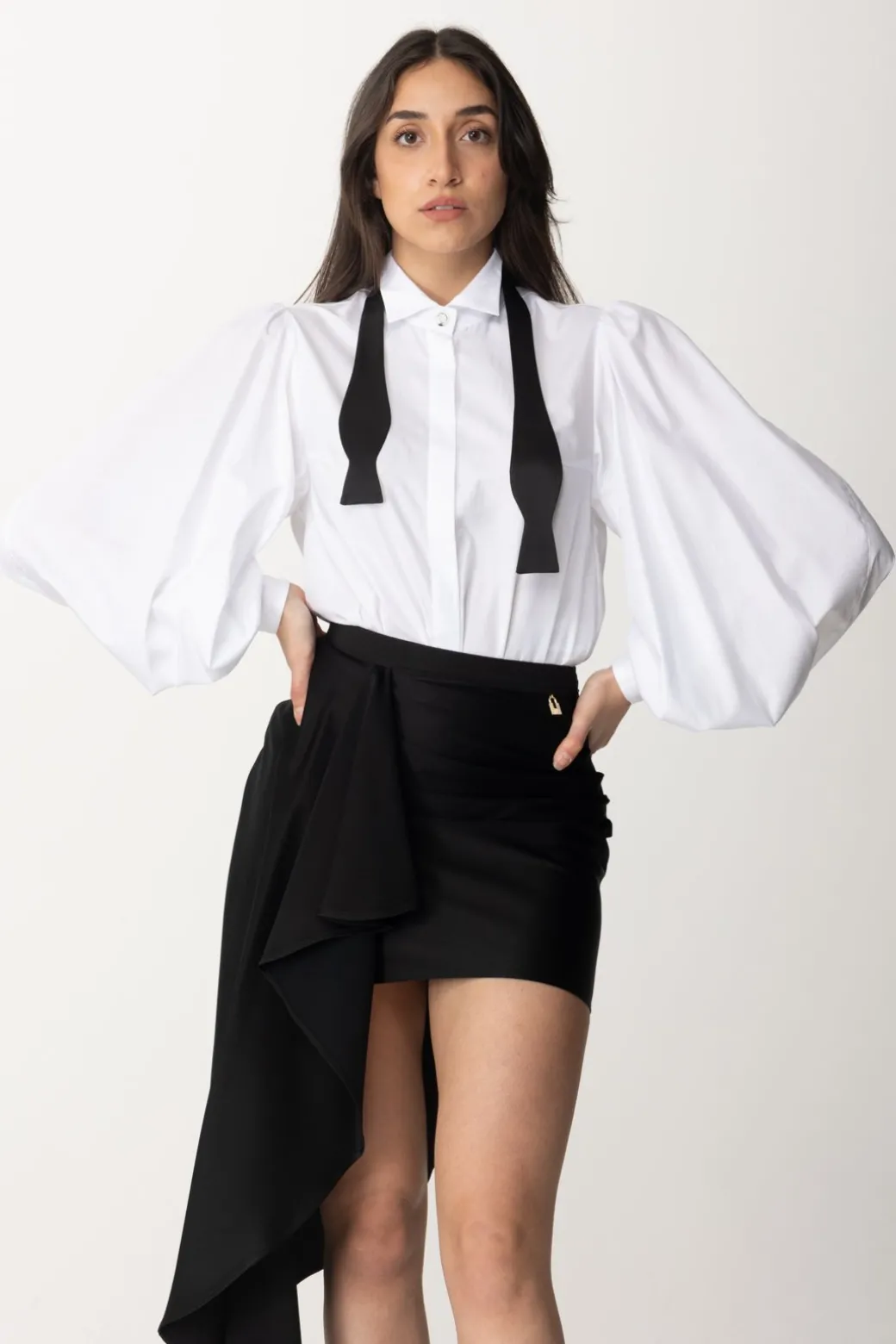 Donna Elisabetta Franchi Camicia a Body In Cotone