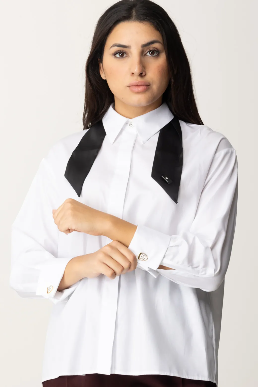 Donna Elisabetta Franchi Camicia con Cravattini
