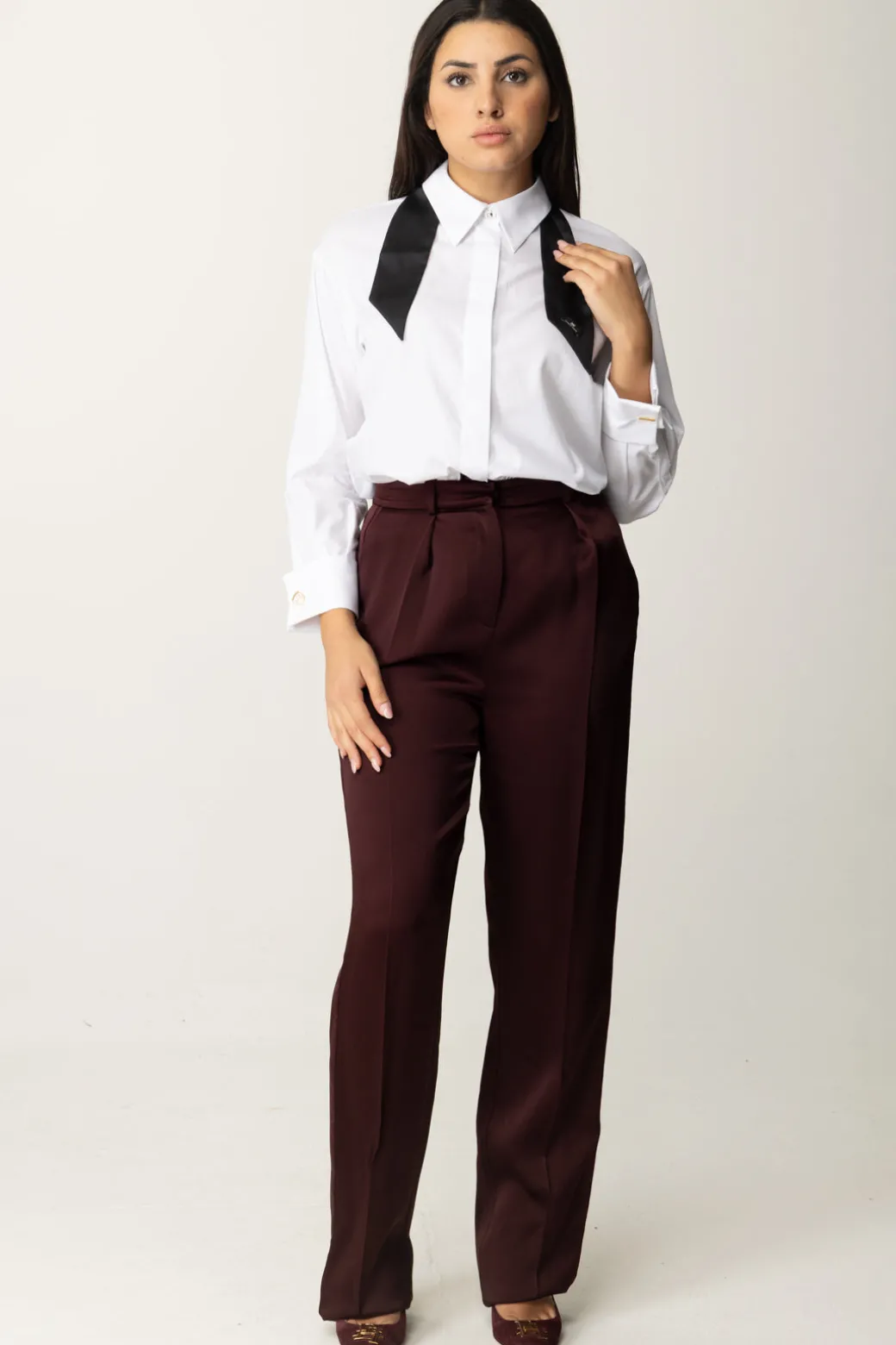Donna Elisabetta Franchi Camicia con Cravattini
