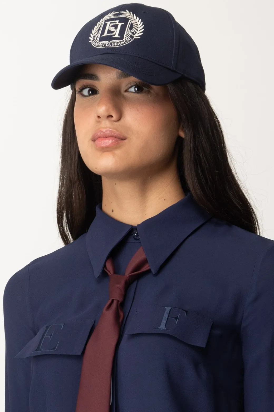 Donna Elisabetta Franchi Cappello Da Baseball con Logo