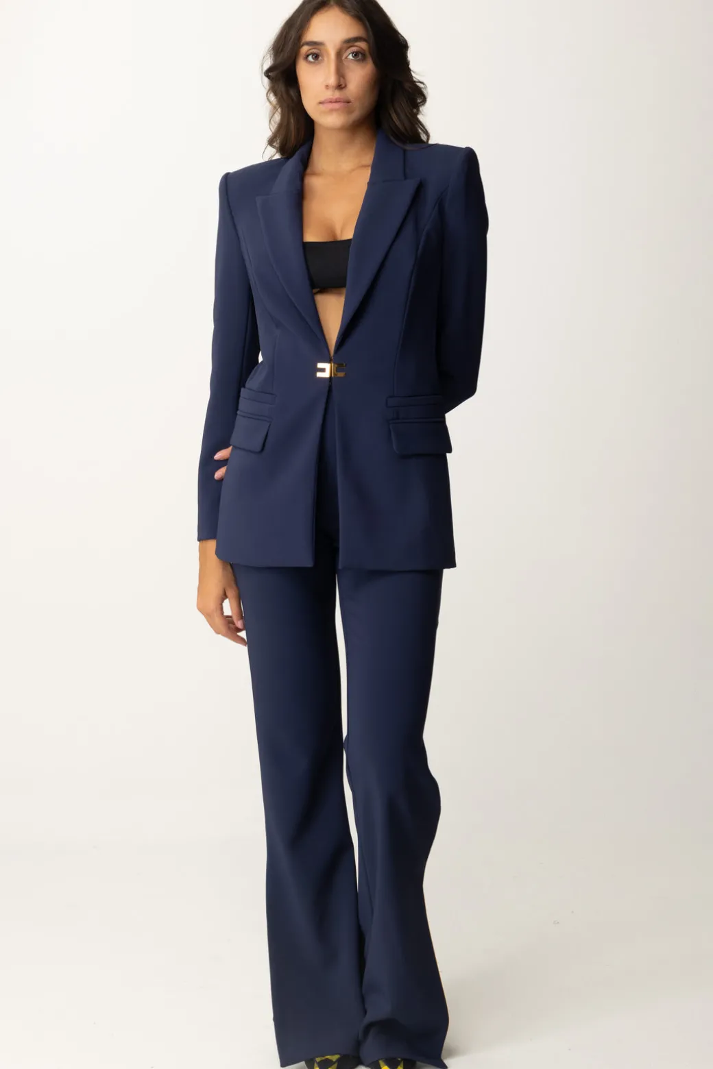 Donna Elisabetta Franchi Completo Giacca e Pantalone con Logo